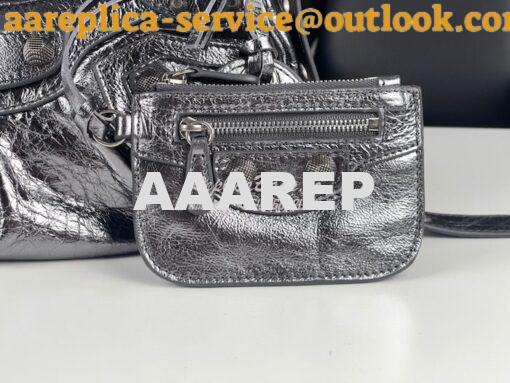 Replica Balenciaga Le Cagole XS S Shoulder Bag in Lambskin Metallic Si 18