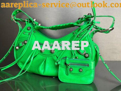 Replica Balenciaga Le Cagole XS S Shoulder Bag in Lambskin Green 67130 12