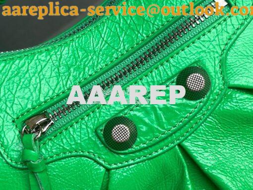 Replica Balenciaga Le Cagole XS S Shoulder Bag in Lambskin Green 67130 14