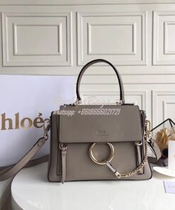 Replica Chloe Faye Day Double Carry Bag Motty Grey 2