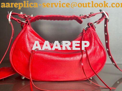 Replica Balenciaga Le Cagole XS S Shoulder Bag in Lambskin Red 6713071 19