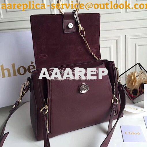 Replica Chloe Faye Day Double Carry Bag Wine 6