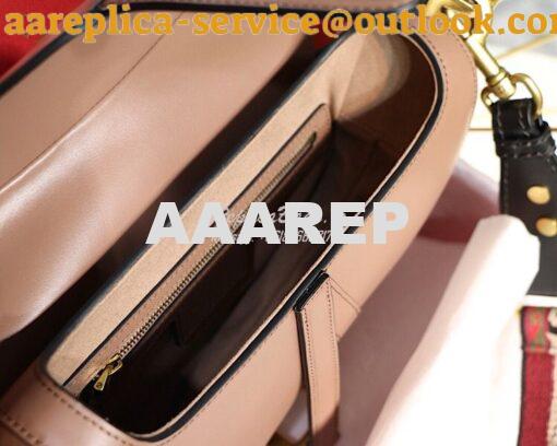 Replica Dior Saddle Bag in Calfskin Pink 8