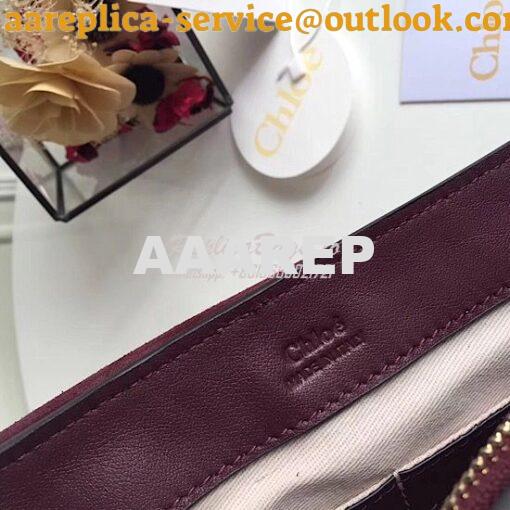 Replica Chloe Faye Day Double Carry Bag Wine 9