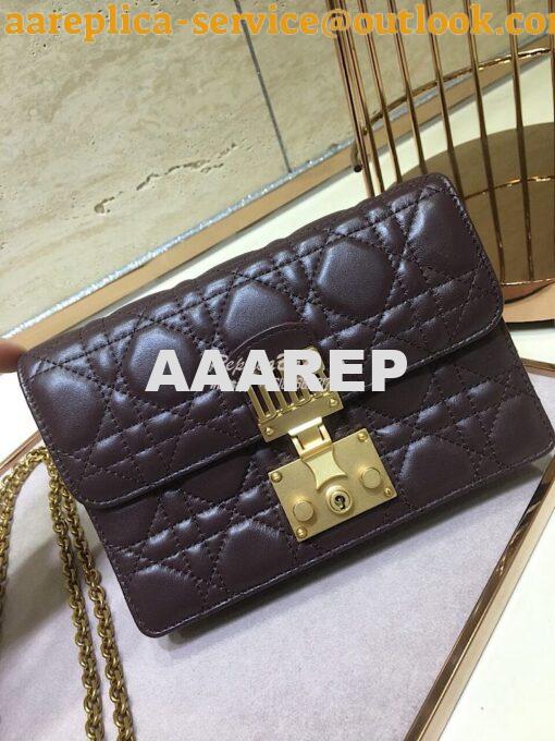 Replica Dior Dioraddict Wallet On Chain Cutch Purple