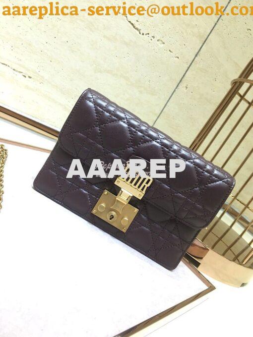 Replica Dior Dioraddict Wallet On Chain Cutch Purple 2