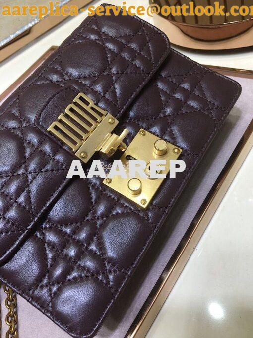 Replica Dior Dioraddict Wallet On Chain Cutch Purple 4