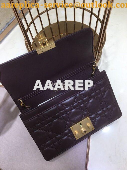 Replica Dior Dioraddict Wallet On Chain Cutch Purple 5