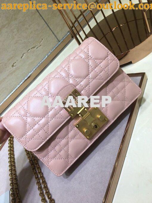 Replica Dior Dioraddict Wallet On Chain Cutch Pink 3