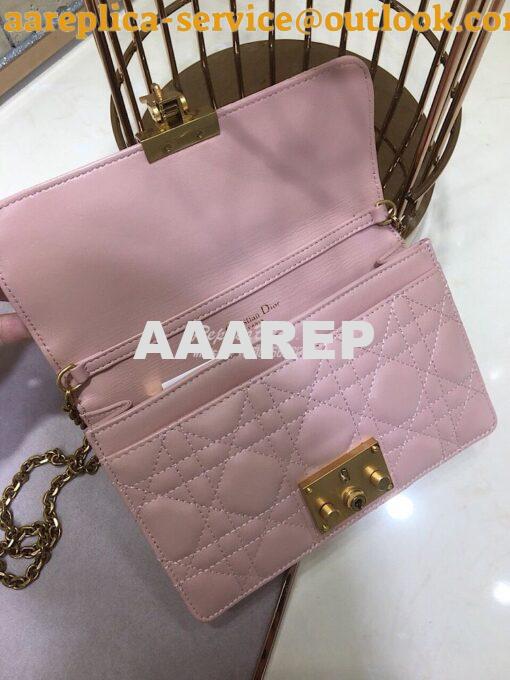 Replica Dior Dioraddict Wallet On Chain Cutch Pink 6