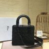 Replica Dior Diorama Bag In Black Calfskin with Black Studded 11