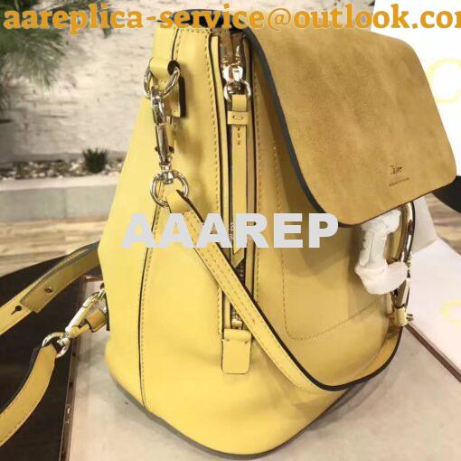 Replica Chloe Faye Backpack Yellow 7