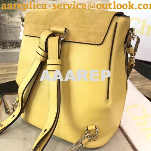 Replica Chloe Faye Backpack Yellow 9