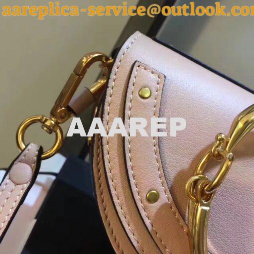 Replica Chloe Small Nile Minaudière in Smooth Calfskin Biscotti Beige