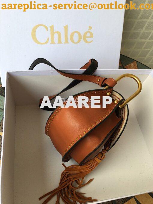 Replica Chloe Hudson Satchel Tan Leather Cross Body Bag 2