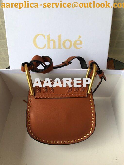 Replica Chloe Hudson Satchel Tan Leather Cross Body Bag 3