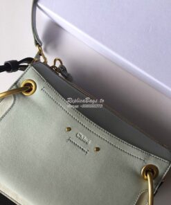 Replica Chloe Roy Bag Baby Blue in Suede & Smooth Calfskin 2