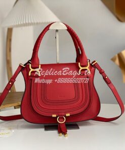 Replica Chloe Marcie Medium Satchel Bag Red