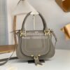 Replica Chloe Marcie Medium Satchel Bag Wine 11