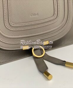 Replica Chloe Marcie Medium Satchel Bag Dark Grey 2