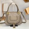 Replica Chloe Marcie Medium Satchel Bag Wine 10