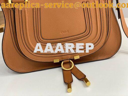 Replica Chloe Marcie Medium Satchel Bag Caramel 3