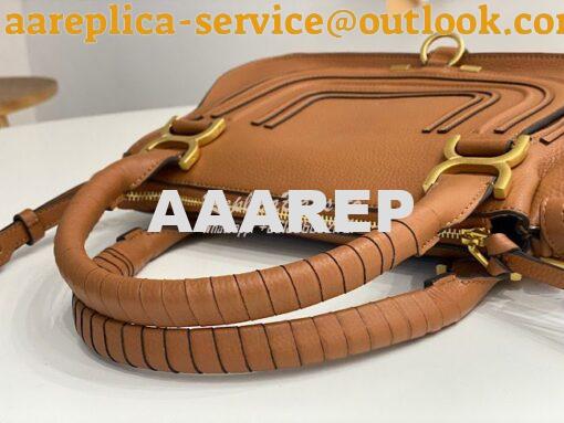 Replica Chloe Marcie Medium Satchel Bag Caramel 4