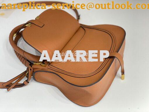 Replica Chloe Marcie Medium Satchel Bag Caramel 6