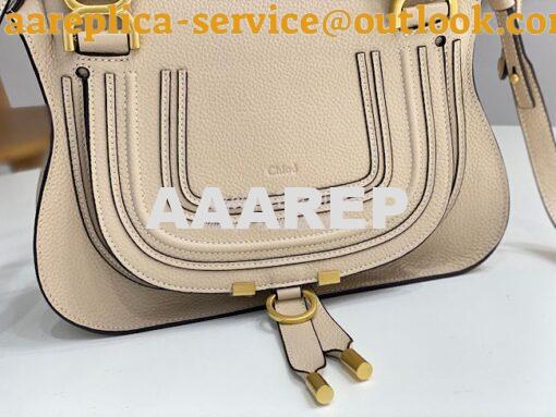 Replica Chloe Marcie Medium Satchel Bag Off White 5