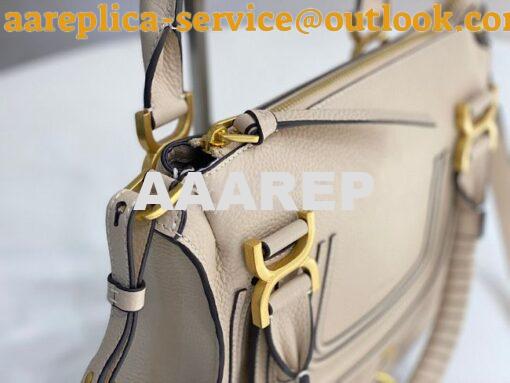 Replica Chloe Marcie Medium Satchel Bag Off White 6