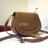 Replica Chloe Mini Marcie Bag in Small Grain Calfskin Wine 10