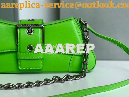 Replica Balenciaga Lindsay Small Shoulder Bag With Strap 7011412 Green 3