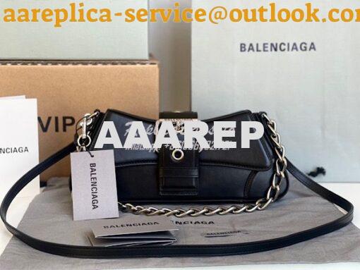 Replica Balenciaga Lindsay Small Shoulder Bag With Strap 7011412 Black