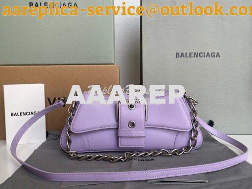 Replica Balenciaga Lindsay Small Shoulder Bag With Strap 7011412 Lilac