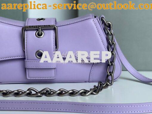 Replica Balenciaga Lindsay Small Shoulder Bag With Strap 7011412 Lilac 4