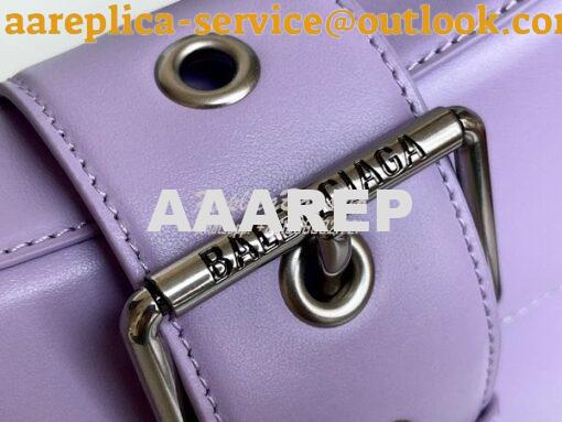 Replica Balenciaga Lindsay Small Shoulder Bag With Strap 7011412 Lilac 9