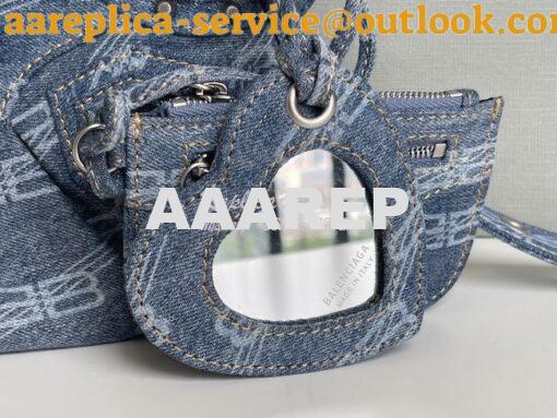 Replica Balenciaga Le Cagole XS S Shoulder Bag Bb Monogram Bleached De 7