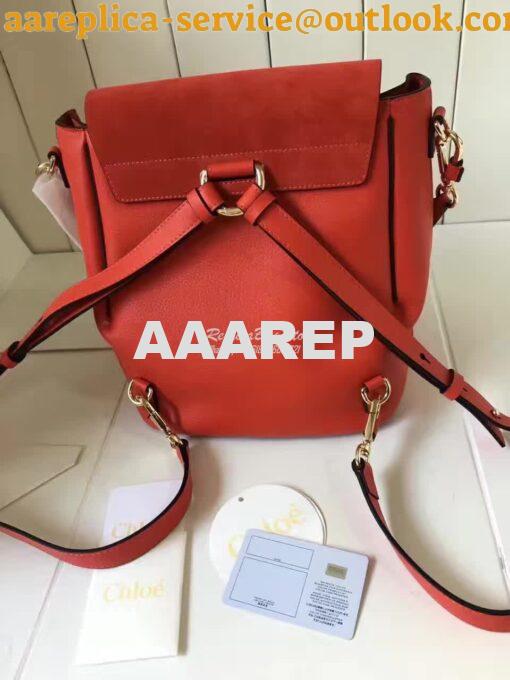 Replica Chloe Faye Backpack Red 8