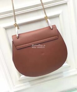 Replica Chloe Drew Shoulder bag Smooth and Suede Calfskin Brown n Gree