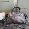 Replica Balenciaga Neo Cagole XS Handbag in Black Arena Lambskin with 15