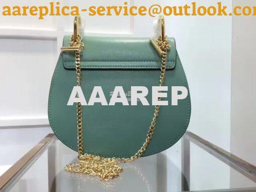 Replica Chloe Drew Shoulder bag Smooth and Suede Calfskin Mint Green 6