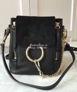 Replica Chloe Faye Backpack Black