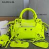 Replica Balenciaga Neo Cagole XS Handbag in Blue Arena Lambskin 700940 13