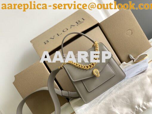 Replica Bvlgari Serpenti Forever  Small Maxi Chain Top-handle Bag In G 11