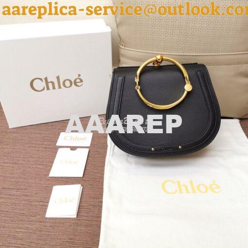 Replica Chloe Nile Bracelet Bag Black