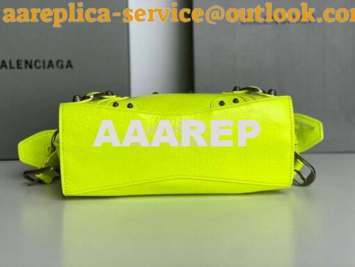 Replica Balenciaga Neo Cagole XS Handbag in Neon Yellow Arena Lambskin 12