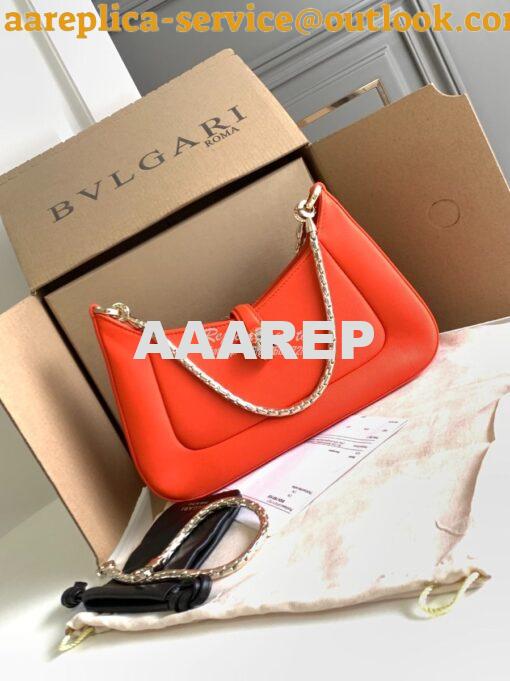 Replica Bvlgari Serpenti Baia Small Shoulder Bag Metropolitan calfskin 2