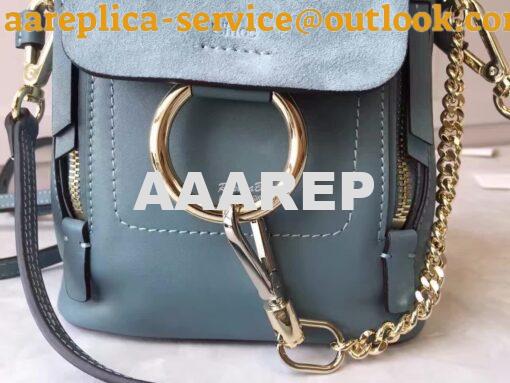 Replica Chloe Faye Backpack ocean 6