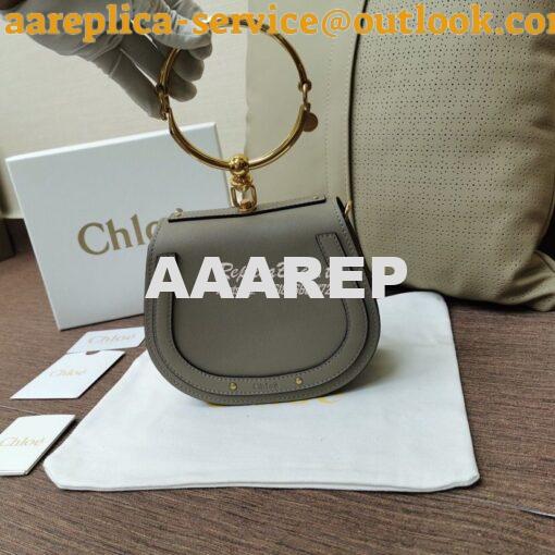 Replica Chloe Nile Bracelet Bag Grey 2