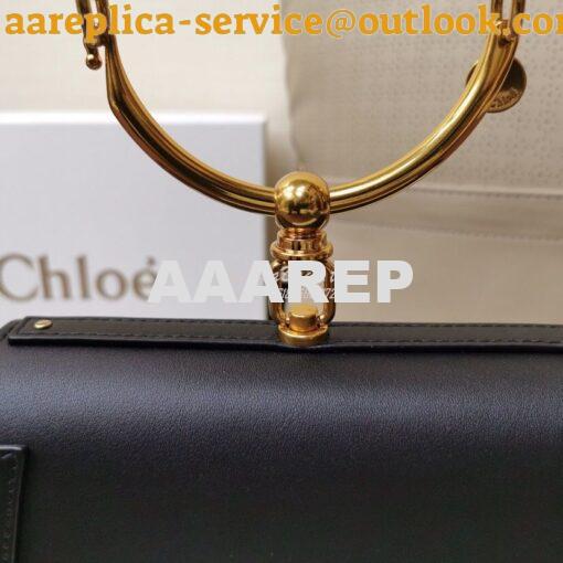 Replica Chloe Nile Bracelet Bag Black 6